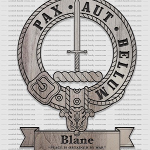 Blane Family History Crest