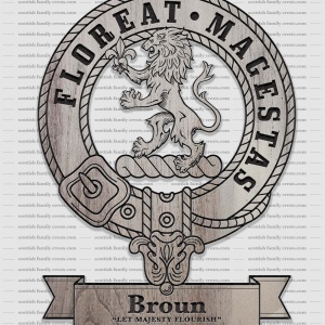 Broun Family History Crest