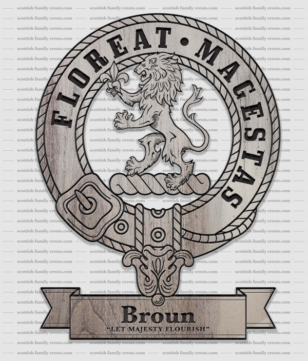 Broun Family History Crest