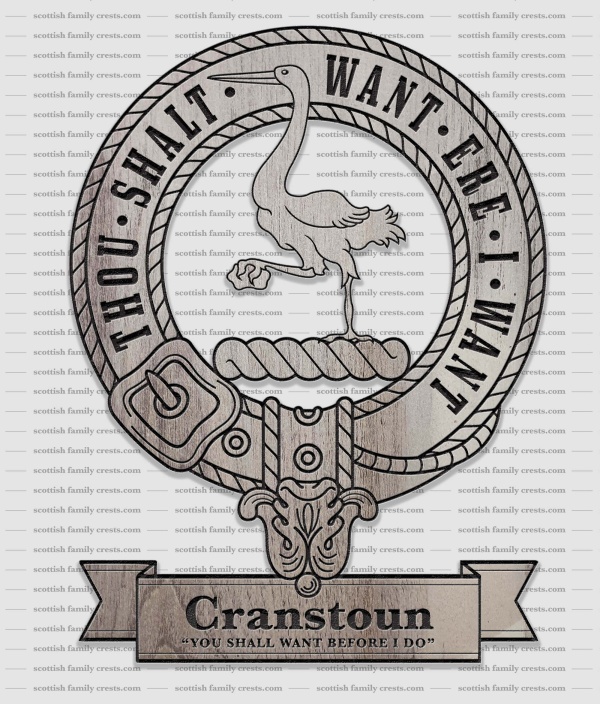 Cranstoun Family History Crest