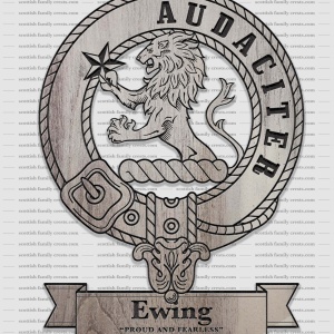 Ewing Family History Crest