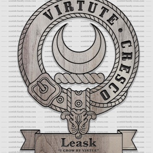 Leask Family History Crest