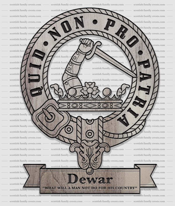 Dewar Family History Crest